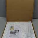 12pcs Room Privacy Screen Divider,Floral Carving Pattern Hollow Out Design for Living Room Bedroom Home Office Decoration(White)