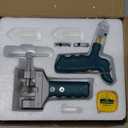 Keadic Glass Tile Cutter Tool Kit, Glass Breaking Pliers, Tile Cutter Hand Tools Set with 6mm Alloy Steel Blades, Spacers, Special Oil Bottles Tape Measure & Cut-resistant Gloves