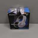 BENGOO Pro Gaming Headset for PS4 PS5 PC Xbox One Controller, Noise Cancelling Over Ear Headphones with Mic, LED Light, Bass Surround, Soft Memory Earmuffs for Laptop Mac - White