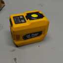 Kzreect 220W Power Inverter Compatible with DeWalt 20V/18V Batteries (Battery Not Included), DC to 110V AC Converter with 1 AC Outlet, USB-C, Dual USB-A & 400LM LED  Outdoor, Camping, Emergency Use (Yellow)