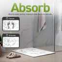 Stone Bath Drying Mat | Diatomaceous Earth Shower Mat | Non-Slip | Super Absorbent | Quick Drying | Bathroom Floor Mat, Natural, Easy to Clean (Onyx Marble, 23.5" x 15.25")