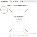 MCS Canvas Float Frames 16x20 Canvas Black Finish Frame, Vertical & Horizontal Wall Hanging Large Frame for Canvas Paintings (1-Pack)