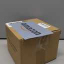 Coffee Filter Holder,Basket Coffee Filter Holder Storage with Lid,Rustic Round Metal Coffee Filter Dispenser for Counter Kitchen Coffee Bar Dcor(white)