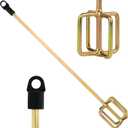 Paint Mixer for Drill, 1-5 Gallon Bucket, Paint Stirrer for Drill, Zinc Plated, Rust-Free & Easy to Clean, Fits All Standard Drills - For Mixing Paint, Resin, Epoxy & Concrete (Medium Head)