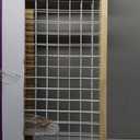 MidWest Homes for Pets Wire Mesh Pet Safety Gate, Dog Gate Expands From 29 - 50 Inches Wide, 44 Inches Tall, Wood, Powder Coated Wire