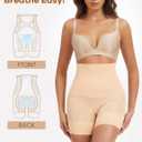 Tummy Control Shapewear for Women - Seamless High Waisted Body Shaper Shorts, No-Roll Under Dress Shapewear (L)