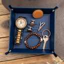 Personalized Leather Catchall Gift for Dad - Empty Your Pockets Daddy - Custom Valet Tray for Dad for New Dad - Christmas Birthday Gifts for Dad