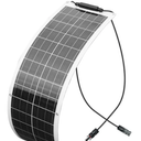 50W Flexible Solar Panel, 50 Watt 12V Small Solar Panel, Callsun 23% High Efficiency 182 PERC IP68 Waterproof ETFE Offgrid Solar Panels for RV Living Camping Van Car Marine (White)