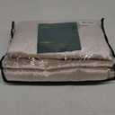 BULBUL Champagne Curtains 120 inch Length- 2 Panels Velvet Living Room Beige Blackout Window Drapes Curtain Thermal Insulated Room Darkening Decor Grommet Curtains for Bedroom