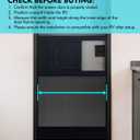Aluminum Alloy RV Entry Screen Door Grille Adjusts from 22"- 31.5", Adjustable RV Door Screen Protector, Black