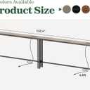 SUPERJARE 102.4 Inch Sofa Table with Power Outlets and USB-C Ports, 5.9 Inch Narrow Console Tables, Entryway Hallway Couch Tables with Storage, Behind Sofa, Small Spaces, Living Room, Oak, 5.9''D x 102.4''W x 29.7''H