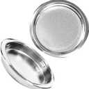 Baluue 4pcs Barn Door Finger Pull Handle Durable Sliding Door Handle for Closets Kitchen Cabinets Design for Finish (Silver)