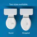 Brondell Bidet Toilet Seat, Non-Electric Swash Ecoseat, Fits Elongated Toilets, White - Dual Temperature, Dual Nozzle System - Bidet with Easy Installation