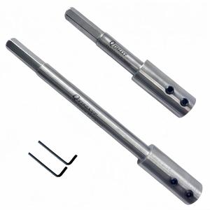 2PCS Forstner Drill bit Extension Kits, 4.5 "and 7" Long Forstner Drill bit Extensions, Suitable for 3/8 "Circular or Hexagonal Axes, Suitable for Processing Wooden Furniture, Wood, etc.