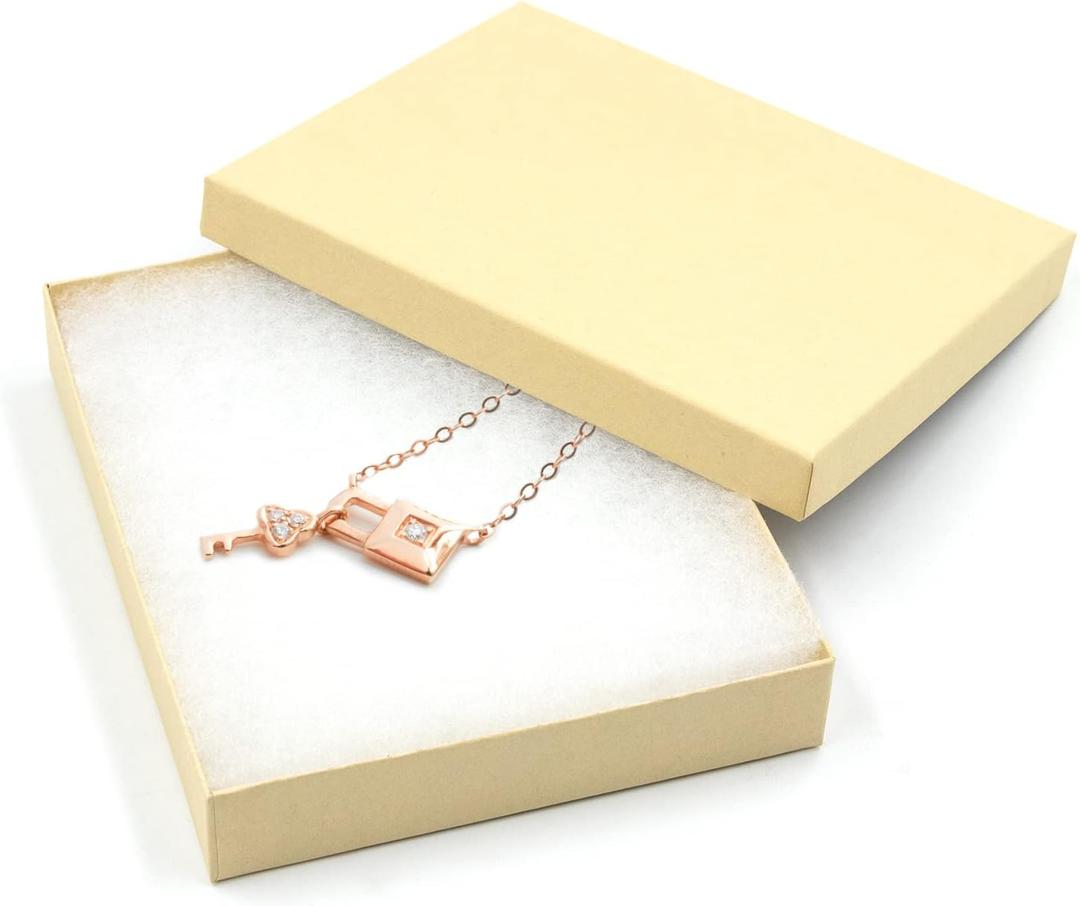 Cardboard Jewelry Brown Gift Boxes 10 Pack6x51 inches, its Apply to displaying Necklaces, Rings, Bracelets, Earrings