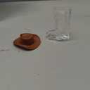 Sumind 40 Pcs Western Party Decoration Supplies Plastic Mini Cowboy Hats with 1 oz Miniature Cowgirl Cowboy Boot Shot Glasses