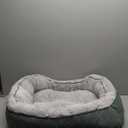 INVENHO Medium Dog Beds for Medium Dogs Washable, Rectangle Dog Bed Medium Size Dog, Orthopedic Dog Bed, Warming Soft Calming Sleeping Puppy Bed Durable Pet Bed with Anti-Slip Bottom M(30"x24"x9")