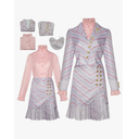 Glinda Cosplay Costume Pink Glinda Costume Suit Party Dress For Women, Small