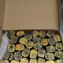 32 Pieces Mini Pirate Treasure Chests 2.3 Inch Plastic Treasure Chests with a Gold Finish Vintage Pirate Jewelry Box for Halloween Birthday Christmas Party Favors Trinkets Supplies for Boys Girls