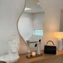 Irregular Wall Mirror 2036 Inch Wall Mirrors Decorative Gold Modern Asymmetrical Abstract Mirror for Bathroom Bedroom Living Room Entryway Hallway