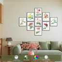 LANCHI95 Vintage Roses Botanical Prints - Flower Wall Art, Rose Collection, Roses for Wall Decoration (9pcs- 8x10in- UNFRAMED)