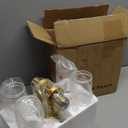 Wall Sconces Set of Two, Hardwired Brushed Gold Bathroom Sconces Wall Lighting with Clear Glass, Modern Sconces Wall Decor Set of 2 Bathroom Light fixtures for Mirror Hallway (Bulbs Not Included)