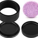 2.5inch Round Soap Shampoo Bar Mold, 3D Plastic Solid Bath Bomb Shower Steamer Press Molds for Making Shampoo Bars, Shower Steamers, Soaps, Bath Bombs, DIY Making Supplies (Round)