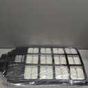 loyoele 3-Pack 9000W Solar Flood Lights Outdoor, Wide Angle 4800000LM Commercial Parking Lot Light Solar Street Light Outdoor Security IP66 Lamp for Basketball Court, Road, Garden (Black)