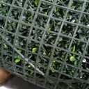 Grooy 71"x 126"(62 sq.ft) Artificial Boxwood Roll Panels with Flowers, UV-Anti Faux Ivy Leaves Privacy Fence Screen, Grass Wall Roll Panels for Indoor Home Decor and Outdoor Garden Backyard