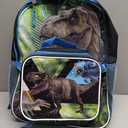 Fast Forward Jurassic Park 16" Backpacks With Lunch Bag - Licensed Characters Kids Schoolbag