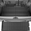 Powoq 7&8 Seats Cargo Mat Trunk Mat Compatible with 2021-2026 Toyota Sienna Cargo Liner TPE All Weather Protection, Easy Clean Replacement for 2021-2026 Toyota Sienna Accessories (Trunk Mat)