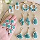Keoker Embedded Clay Cutters - Polymer Clay Jewelry Making Tools, Earring Cutters