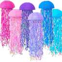ADLKGG Pink Purple Blue Jellyfish Paper Lanterns, Under The Sea Party Decorations, Hanging Jelly Fish for Mermaid Birthday Ocean Themed Party Decorations, Baby Shower Classroom Decor, 6PCS