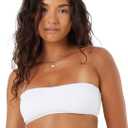 Roxy Women's Bikini Top –Swim Top, Quick-Dry, Removable Pads, UPF 50+, Pool, Beach, Surf, Resort Wear, White, X-Small