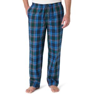 Amazon Essentials Men's Cotton Poplin Straight-Fit Pajama Pants with Drawstring Elastic Waist (Blue, M)