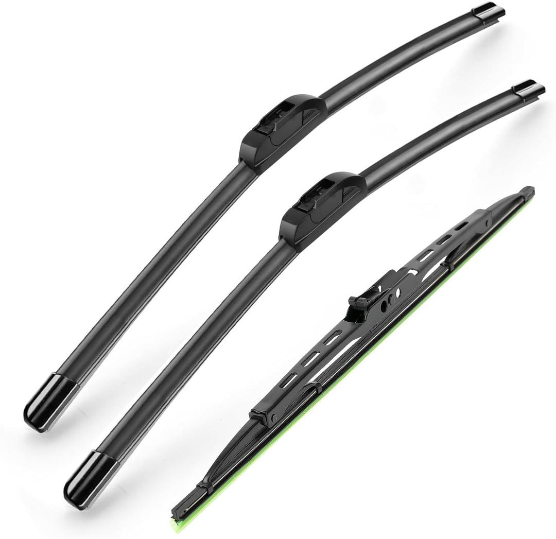 22"+22"+16" Windshield Wiper Blades Premium All-Season Silicone Wiper Blade Replacement for Land Rover LR3 2005-2009 LR4 2010-2016 and more car 22"+22"+16" Windshield Wiper Blades Premium All-Season Silicone Wiper Blade Replacement for Land Rover LR3 2005-2009 LR4 2010-2016 and more car