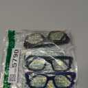 DXYXYO Oprah Style Reading Glasses for Women Blue Light Blocking Men Oversized Square Computer Readers 3 Pack Retro Fashion, 3.75 Magnification (Black+leopar+blue)