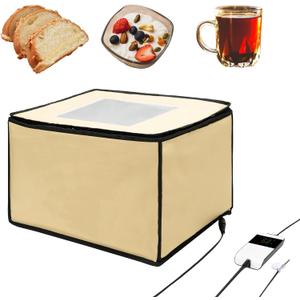Bread Proofing Box, Dough Bread Proofer Box with NTC Sensor & Temperature & Timer Controller, Foldable Sourdough Starter Warmer for Fermentation, Home Bakers Baking Gifts Accessories Kit
