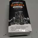 Hikenture Hiking Gaiters with Upgraded Zipper, Gaiters for Hiking Waterproof, Lightweight Leg Shoe Gaiters for Men Women (Medium, Black)