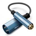 Tisino 1/4" to XLR Adapter (0.3m/1FT), Balanced 1/4" Female to XLR Male Stereo Audio Adapter Interconnect Cable for Mixers, Microphones, Amplifiers, Guitars, PA