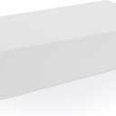 HOMBYS 100% Cotton Pillowcase for Cube Pillow-Soft and Breathable Cotton Pillowcase with Hidden Zip, 1 Pack Soft Stretch Pillow Cover Fits 90 Pillow (Do Not Include Pillow), White