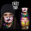 Tubular Bandanas With Face Shielding Protection Unisex - Camo (Purple)