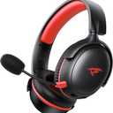 KOFIRE Wireless Gaming Headset, 2.4GHz USB Gaming Headphones with Bluetooth 5.4, 53MM 3D Stereo Sound, 65H Battery, ENC Noise Canceling Mic, for PS5, PC, PS4, Mac Black&Red