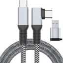 Link Cable 16FT VR Cable Compatible with Meta Oculus Quest 2/Quest 3S/Quest 3/Pro Pico, Nylon Braided Accessories and Gaming PC Steam VR, USB 3.0 Data Transfer Type C Cable, for VR Headset