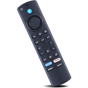 NS-RCFNA-21 Rev F Replacement Voice Remote Control fit for TCL TV 75Q650F, 65Q650F, 55Q650F, 75S450F, for Toshiba 75C350LU, 55C350LU, for Insignia TV NS-55F301NA22, with DirecTV Peacock Buttons