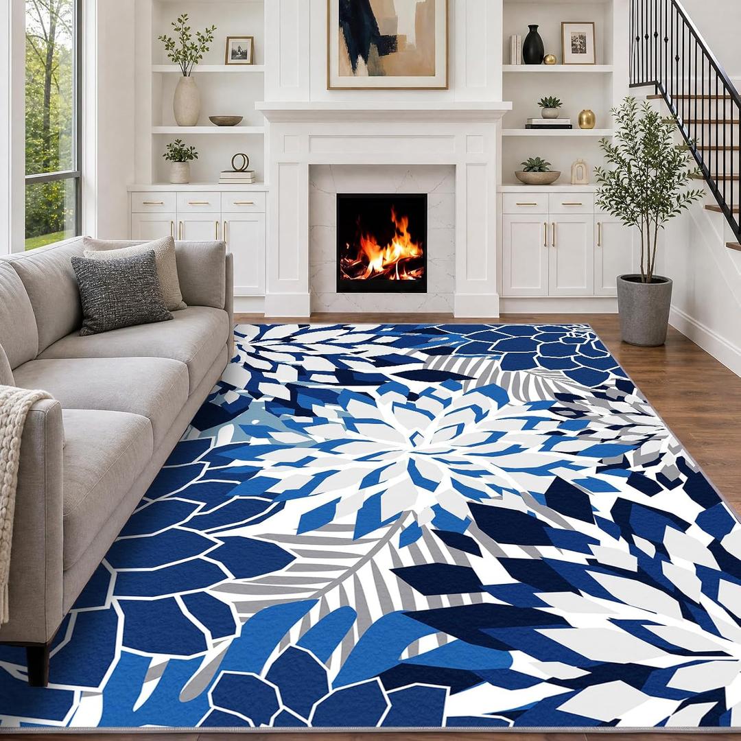 ZonLi 9x12 Area Rug for Living Room, Washable Rugs for Bedroom
