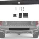 ECOTRIC Center Tailgate Molding Trim Compatible with 2015-2020 Ford F150 F-150 Replacement for FL3Z9940602B FO1904135 Flexible Flex Step Cap Top Trim Protector Cover w/Release Button