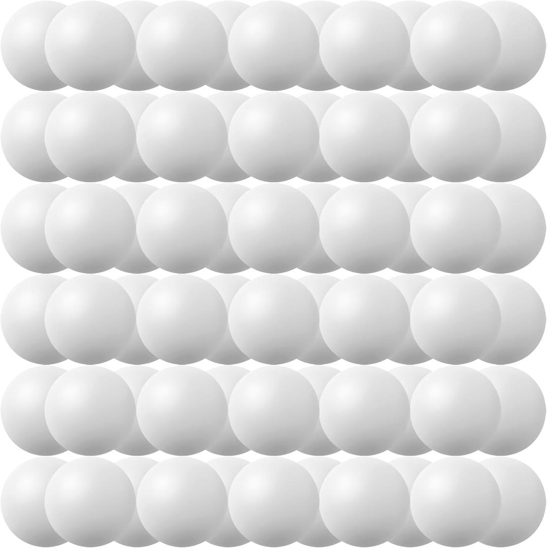 40MM Ping Pong Balls, 50 or 80 Pack Assorted Colored Plastic Balls for Beer Pong, Arts and Craft