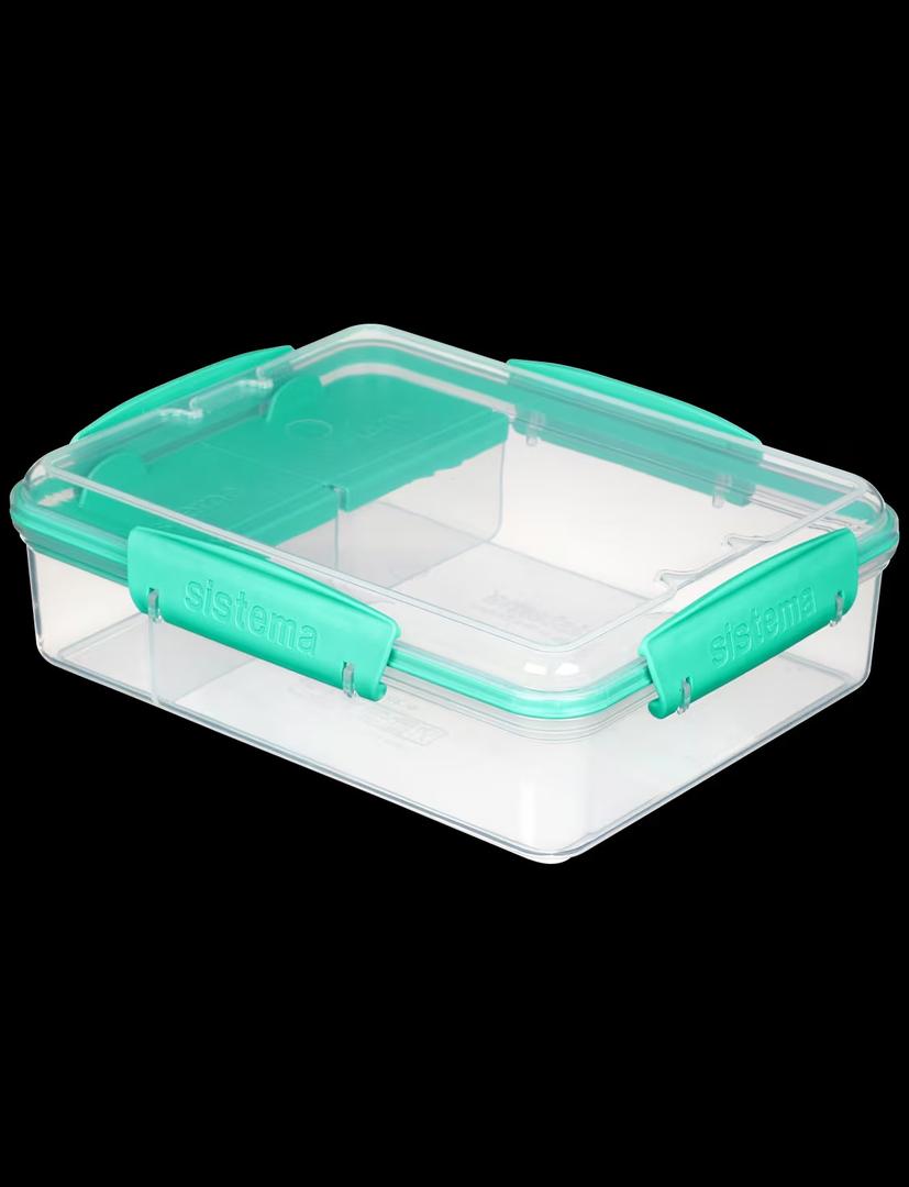 System Lunch to Go, Polypropylene, 3 Compartments, 0.97 LT, Assorted