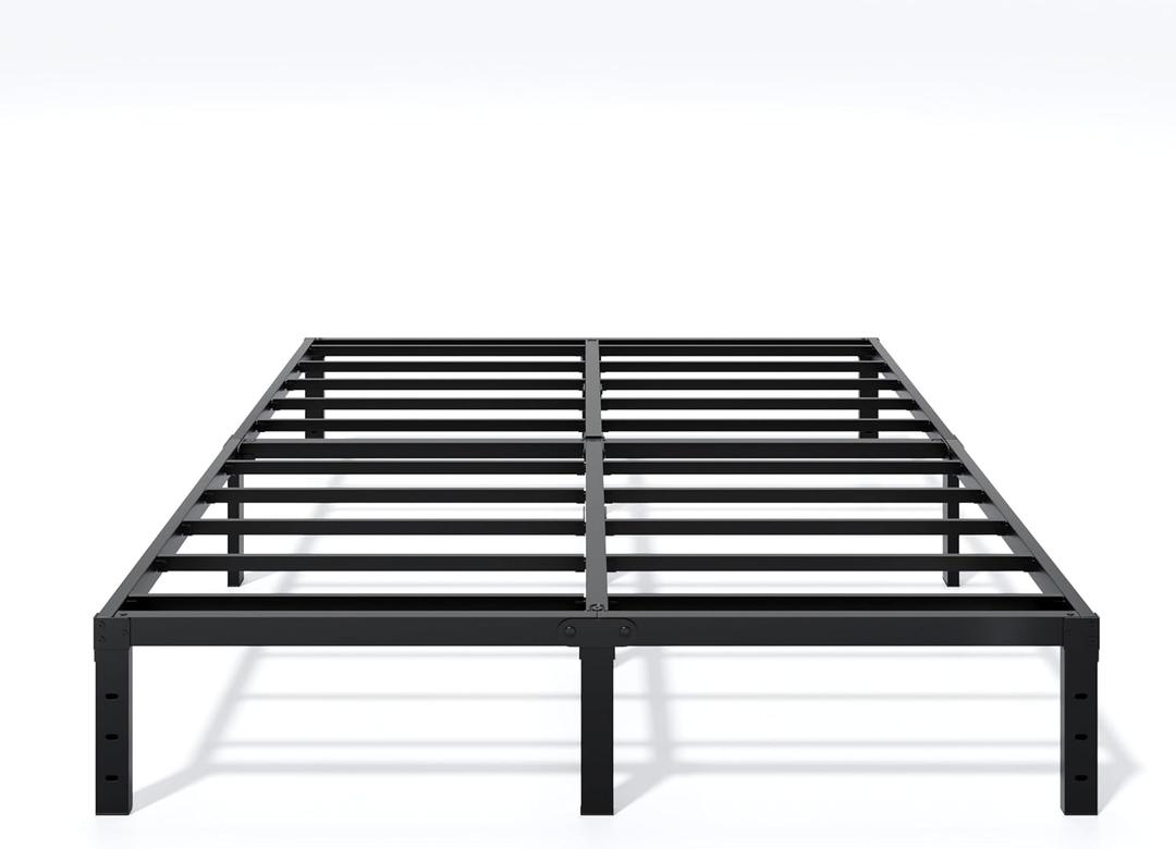 LUMUNANCE Metal Bed Frame Queen Size - 12 Inch Heavy-Duty Queen Platform Bed Frame No Box Spring Needed, Easy Assembly, Noise-Free, Sturdy Mattress Foundation, Underbed Storage Space